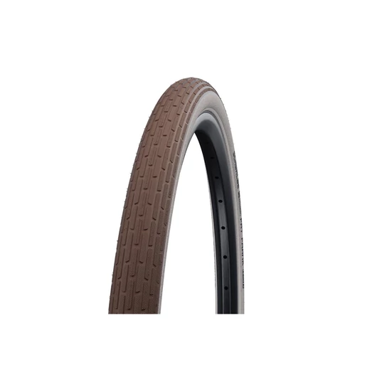GUMIKÖPENY 26X2,35 (60-559) SCHWALBE FAT FRANK HS375 BARNA / FEHÉR REFLEXCSÍKOS KÜLSŐ GUMI