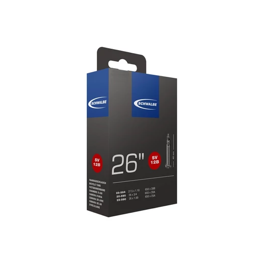 TÖM 26X0,75-1,00 (20/25-590) SCHWALBE SV12B - 40MM DOBOZOS TÖMLŐ