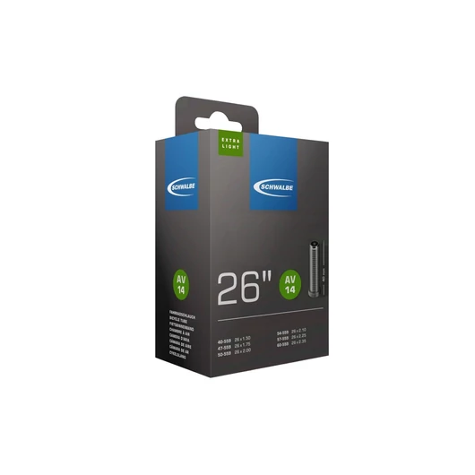 TÖM 26X1,50-2,35 (40/60-559) SCHWALBE AV14 EXTRA LIGHT - 40MM DOBOZOS TÖMLŐ