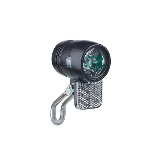LÁMPA ELSŐ AGYDINAMÓS 1 LED BÜCHEL SPORT ECO 20LUX (KAPCSOLÓS) FEKETE VILÁGÍTÁS