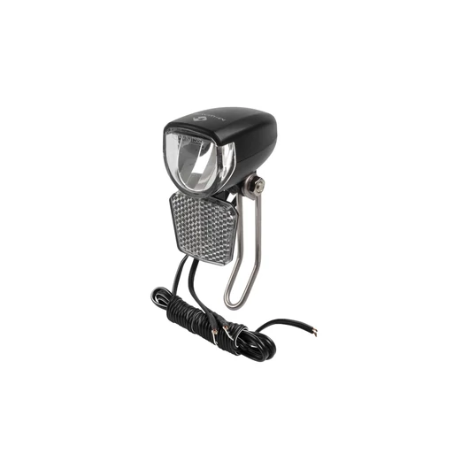 LÁMPA ELSŐ AGYDINAMÓS 1 LED M-WAVE APOLLON D 30LUX (KAPCSOLÓS) FEKETE VILÁGÍTÁS