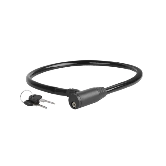 ZÁR KÁBEL KULCSOS 10 X 600 MM FEKETE (12DB/DOBOZ) LAKAT