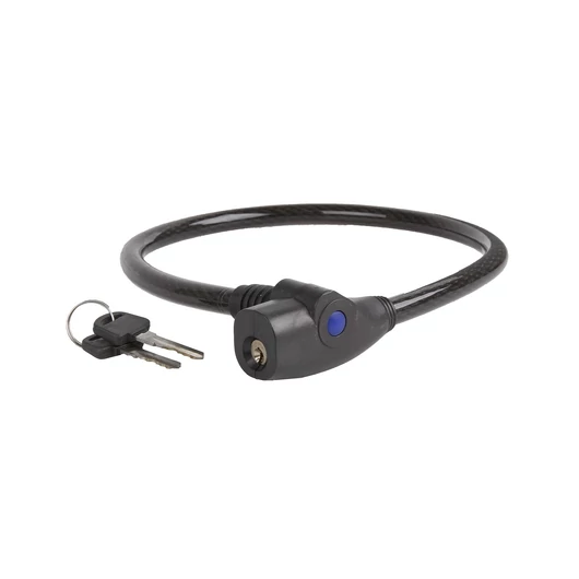 ZÁR KÁBEL KULCSOS 12 X  600 MM FEKETE (10DB/DOBOZ) LAKAT