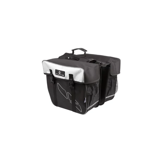 TÁSKA TÚRA 2 RÉSZES 30L M-WAVE AMSTERDAM DOUBLE FEKETE / FEHÉR TÁSKA