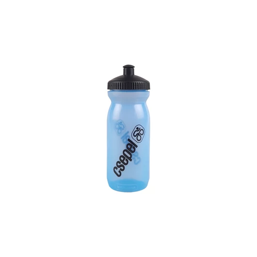 KULACS MŰANYAG 600ML CSEPEL - TRANSZPARENS KÉK (BPA MENTES) FEKETE KULACS