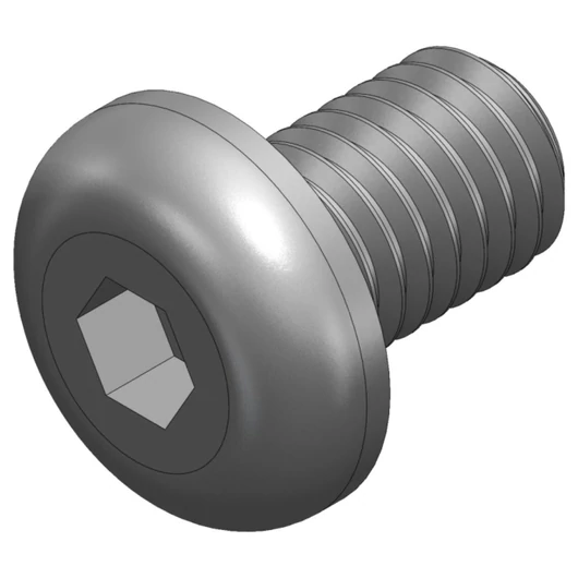 S_1187 - SCREW_ISO 7380_M5X8 BLACK ALKATRÉSZ