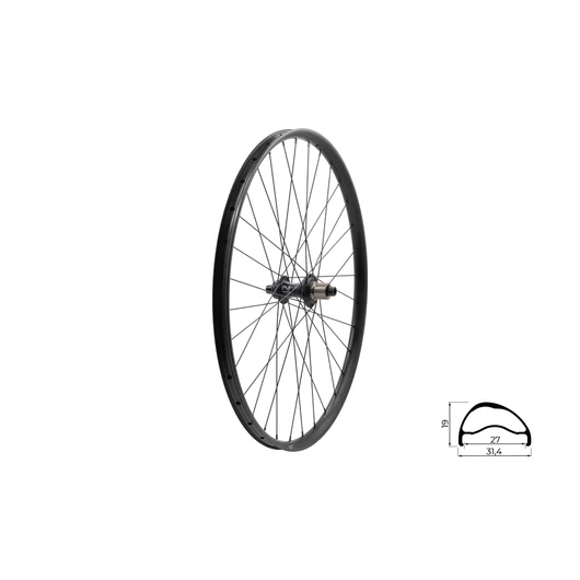 FŰZÖTT HÁTSÓ KERÉK KLS SEGADOR 27 SL DSC R, 28/29", BLACK FŰZÖTT KERÉK