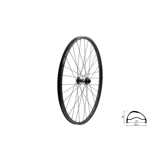 FŰZÖTT ELSŐ KERÉK KLS SEGADOR 27 SL DSC F, 27,5", BLACK FŰZÖTT KERÉK