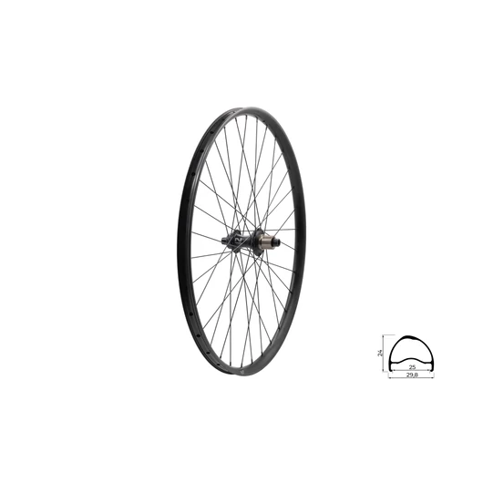 FŰZÖTT HÁTSÓ KERÉK KLS SEGADOR 25 SL DSC R, 27,5", BLACK FŰZÖTT KERÉK