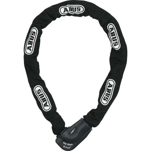 ABUS láncos lakat Granit CityChain XPlus 1060/110, XPlus zárszerkezettel, fekete LAKAT