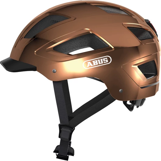ABUS kerékpáros városi sisak Hyban 2.0, ABS, chrome rosé, M (52-58 cm) SISAK