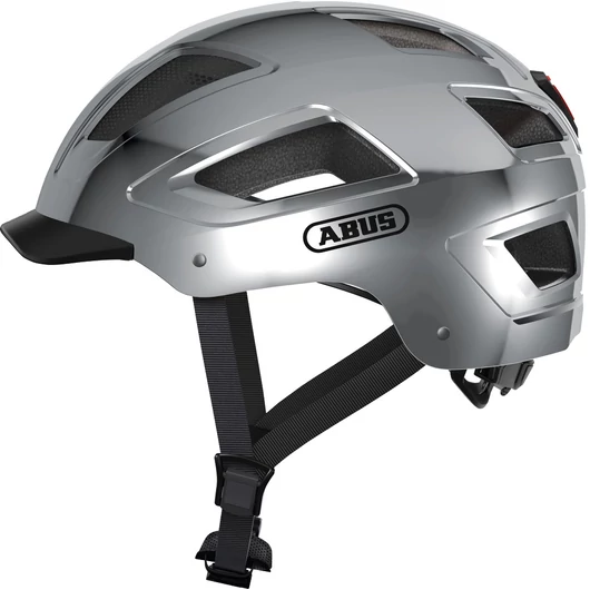 ABUS kerékpáros városi sisak Hyban 2.0, ABS, chrome silver, L (56-61 cm) SISAK