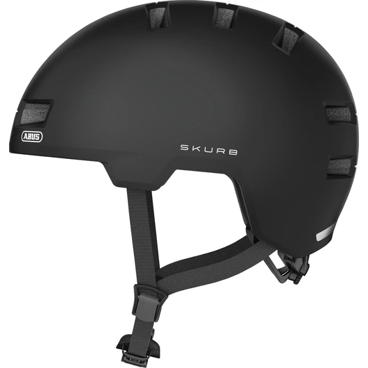ABUS kerékpáros városi sisak Skurb, ABS, velvet black, M (55-59 cm) SISAK