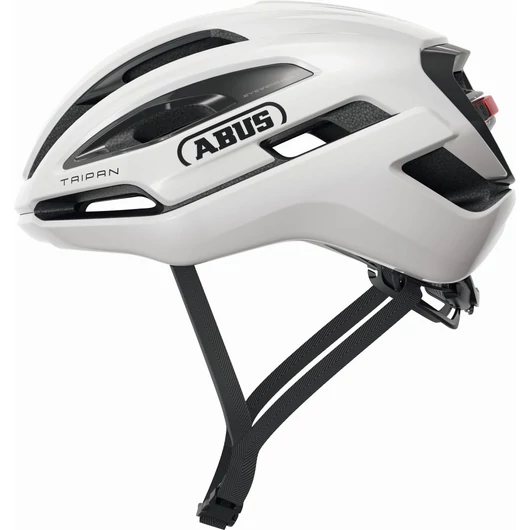 ABUS kerékpáros sport gravel sisak Taipan LED, In-Mold, shiny white, M  (54-58 cm) SISAK