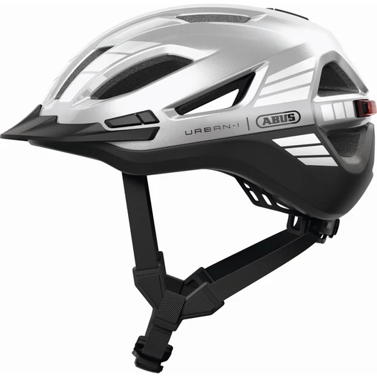 ABUS kerékpáros városi sisak Urban-I 4.0 ACE, In-Mold, signal silver, XL (60-64cm) SISAK