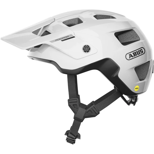 ABUS kerékpáros sport sisak MoDrop MIPS, In-Mold, shiny white, M (54-58 cm) SISAK