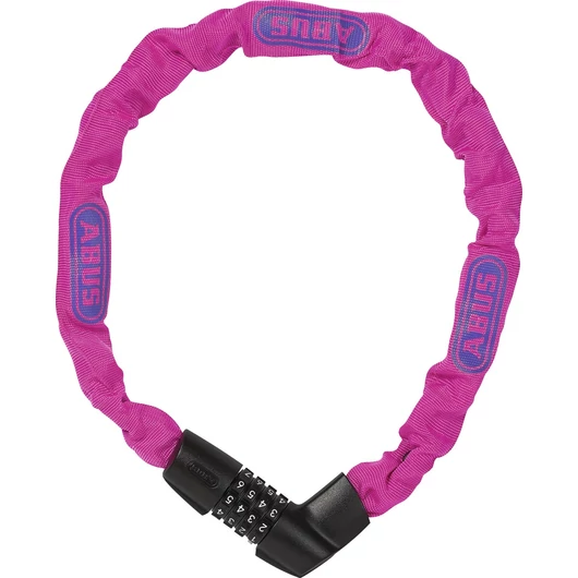 ABUS láncos lakat számzárral Tresor 1385/75, neon pink (6mm) LAKAT