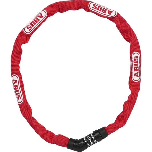 ABUS láncos lakat számzárral Steel-O-Chain 4804C/75, piros LAKAT