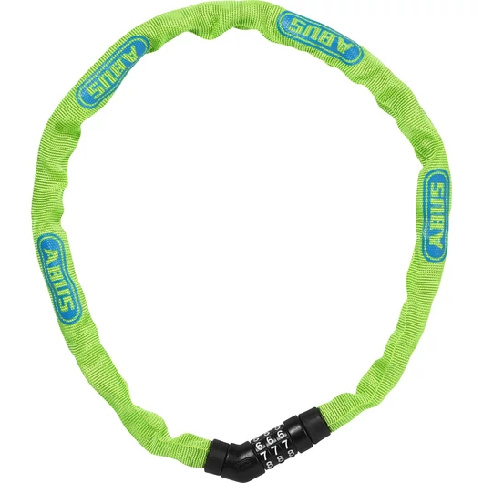 ABUS láncos lakat számzárral Steel-O-Chain 4804C/75, lime LAKAT