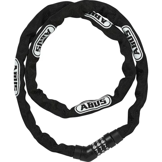 ABUS láncos lakat számzárral Steel-O-Chain 4804C/110, fekete LAKAT
