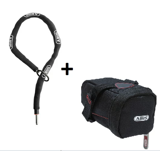 ABUS kiegészítő lánc ACH CLASSIC Adaptor Chain 5.5KS/85 patkó lakathoz és Alarmbox 2.0-hoz + ST5950, fekete LAKAT