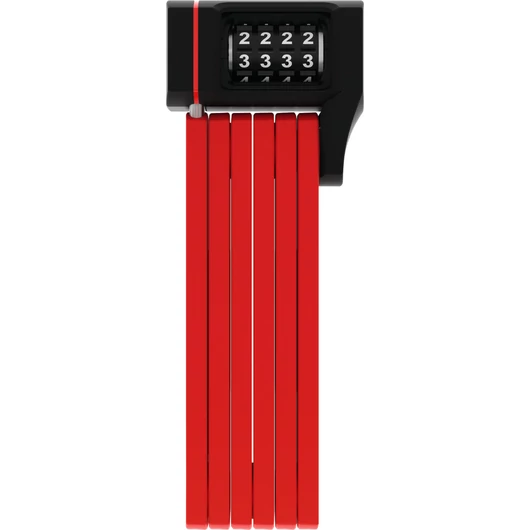 ABUS hajtogatható lakat számzárral uGrip BORDO 5700C/80, SH tartóval, piros LAKAT