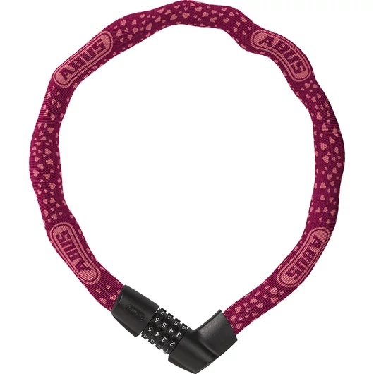 ABUS láncos lakat számzárral Tresor 1385/75, cherry heart (6mm) LAKAT