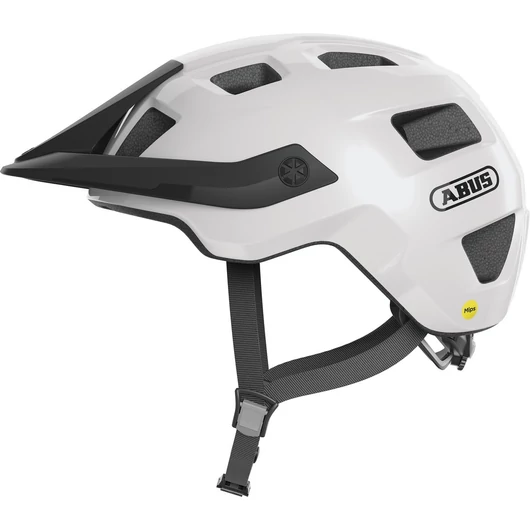 ABUS kerékpáros sport sisak MoTrip MIPS, In-Mold, shiny white, M (54-58 cm) SISAK
