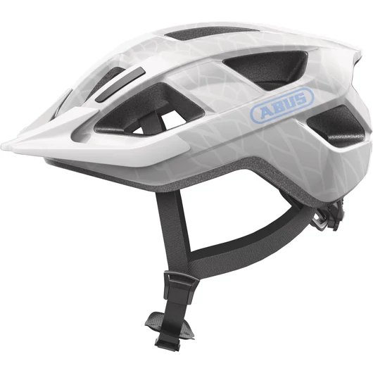 ABUS kerékpáros városi sisak Aduro 3.0 LED, In-Mold, white art M (52-58 cm) SISAK