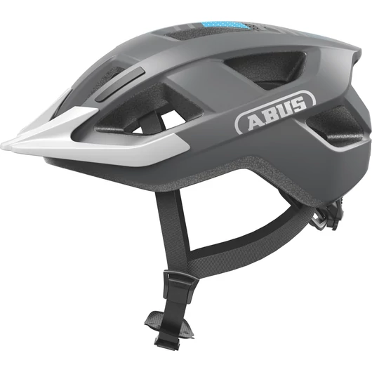 ABUS kerékpáros városi sisak Aduro 3.0 LED, In-Mold, race grey M (52-58 cm) SISAK