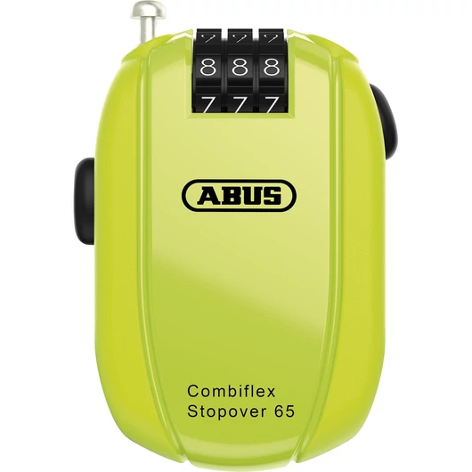 ABUS mini kábellakat számzárral Combiflex StopOver, 65 cm, neon LAKAT