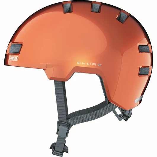 ABUS kerékpáros városi sisak Skurb, ABS, goldfish orange, L (58-61 cm) SISAK