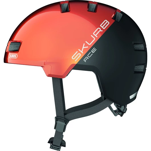 ABUS kerékpáros városi sisak Skurb ACE, ABS, goldfish orange, S (52-56 cm) SISAK