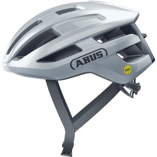 ABUS kerékpáros sport sisak Powerdome MIPS, In-Mold,  gleam silver M (54-58 cm) SISAK