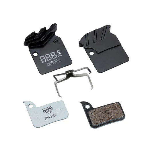 BBB Cycling kerékpáros hűtőbordás tárcsafék betét BBS-38C DiscStop Coolfin, hűtőborda + betét együtt, Sram Road kompatibilis TÁRCSAFÉK ALKATRÉSZEK