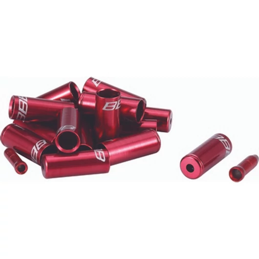 BBB Cycling kerékpáros bovden- és bovdenházvég szett BCB-99 CableCap KIT, piros (6x5mm-es és 10x4mm-es bovdenházvég kupak, 2x1.6mm-es és 2x1.2mm-es kábelvég) FÉKKIEGÉSZÍTŐ