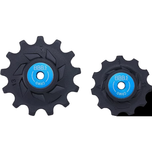 BBB Cycling kerékpáros váltógörgő BDP-08 RollerBoys, 11T-13T, 11 sebességes Shimano GRX (810/815) kompatibilis, fekete VÁLTÓ