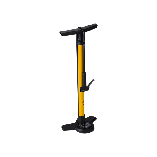 BBB Cycling kerékpáros állópumpa BFP-28 AirBoost, acél és kompozit, sárga PUMPA