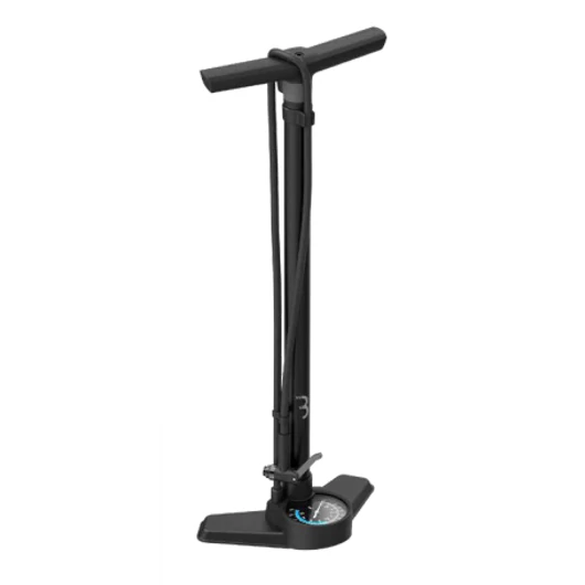 BBB Cycling kerékpáros állópumpa BFP-41 AirSwitch, alumínium és acél, nagy nyomás vagy nagy volumen funkció, fekete PUMPA