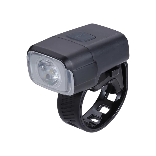 BBB Cycling kerékpáros első lámpa BLS-130 NanoStrike, 400 lumen, 6 mód, micro USB tölthető 1000mAh akku, gumis felfogatással VILÁGÍTÁS