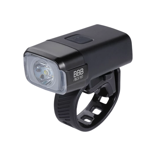 BBB Cycling kerékpáros első lámpa BLS-161 NanoStrike, 600 lumen, 6 mód, micro USB tölthető 2000mAh akku, gumis felfogatással VILÁGÍTÁS