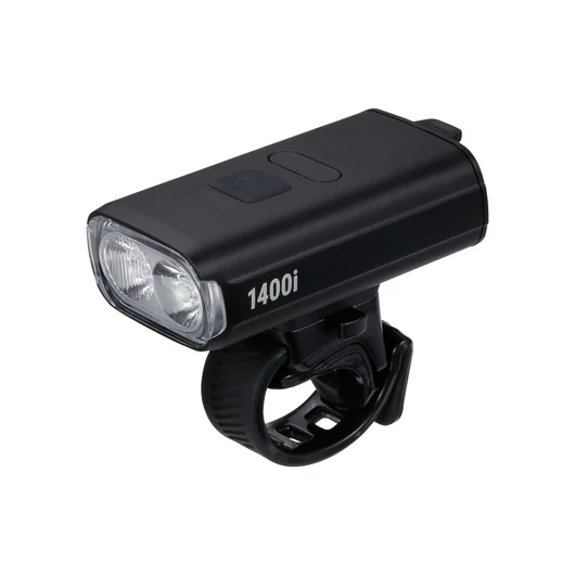 BBB Cycling kerékpáros első lámpa BLS-271i StrikeDuo 1400i, 1400 lumen, 8 mód, USB-C tölthető akku, gumis felfogatás, visszajelzővel, távirányító kompatibilis (BLS-179/178i) VILÁGÍTÁS