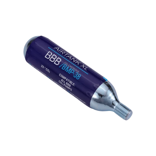 BBB Cycling kerékpáros CO2 pumpa patron BMP-38 AirTank XL, 25 gramm, menetes, 1 db PUMPA