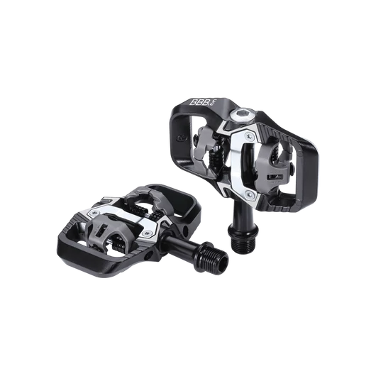 BBB Cycling kerékpáros patent pedál BPD-71 TrailMount, SPD kompatibilis, ipari csapágyazás, extra megerősítés, matt fekete PEDÁL