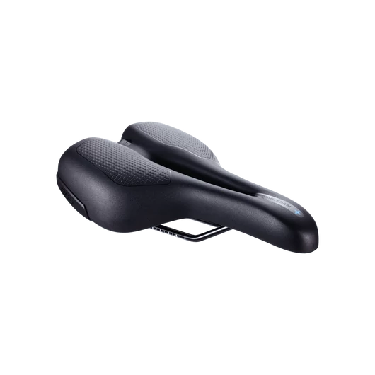 BBB Cycling kerékpáros nyereg BSD-111 SportPlus, unisex, aktív testtartáshoz ajánlott, emlékező szivacsos, 170mm széles, fekete NYEREG