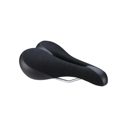 BBB Cycling kerékpáros nyereg BSD-12 MultiDensity, férfi, laza kerékpározási testtartáshoz, 170mm széles, fekete NYEREG