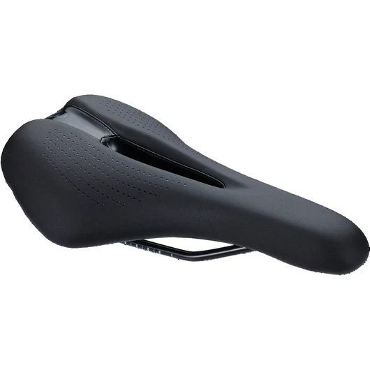BBB Cycling kerékpáros nyereg BSD-135 SportComfort 2.0, unisex, sportos kerékpározási testtartáshoz, 145mm széles, fekete NYEREG