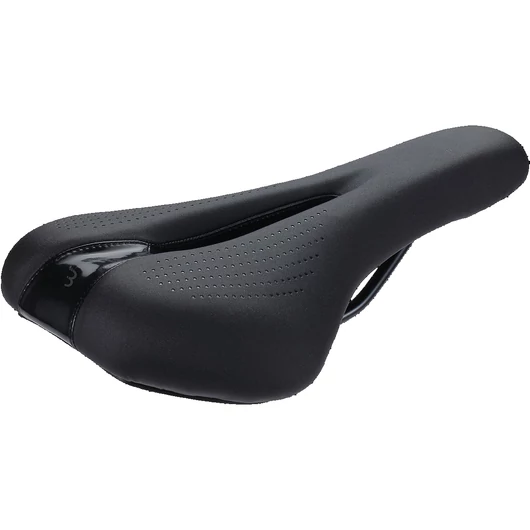 BBB Cycling kerékpáros nyereg BSD-137 SportComfort 2.0, unisex, sportos kerékpározási testtartáshoz, 165mm széles, fekete NYEREG