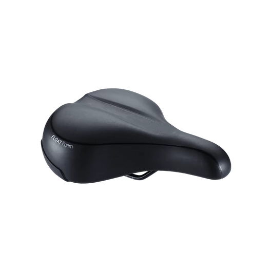 BBB Cycling kerékpáros nyereg BSD-93 Meander Relaxed, unisex, laza kerékpározási testtartáshoz, 205mm széles, fekete NYEREG