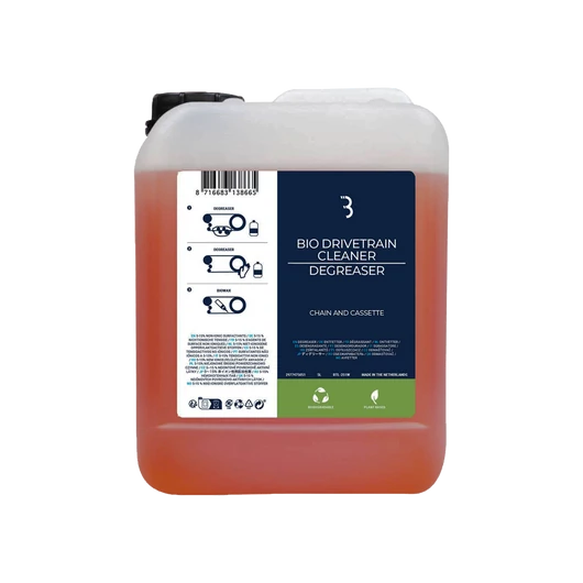 BBB Cycling kerékpáros szerszám - tisztító és zsírtalanító folyadék BTL-250W BioDrivetrain Cleaner, kazetta és lánctisztító, biológiailag lebomlik, 5 liter SZERSZÁM